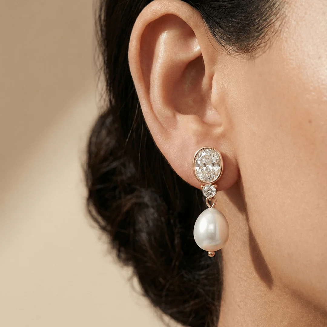 Muse Pearl Drops Silver - Image 3