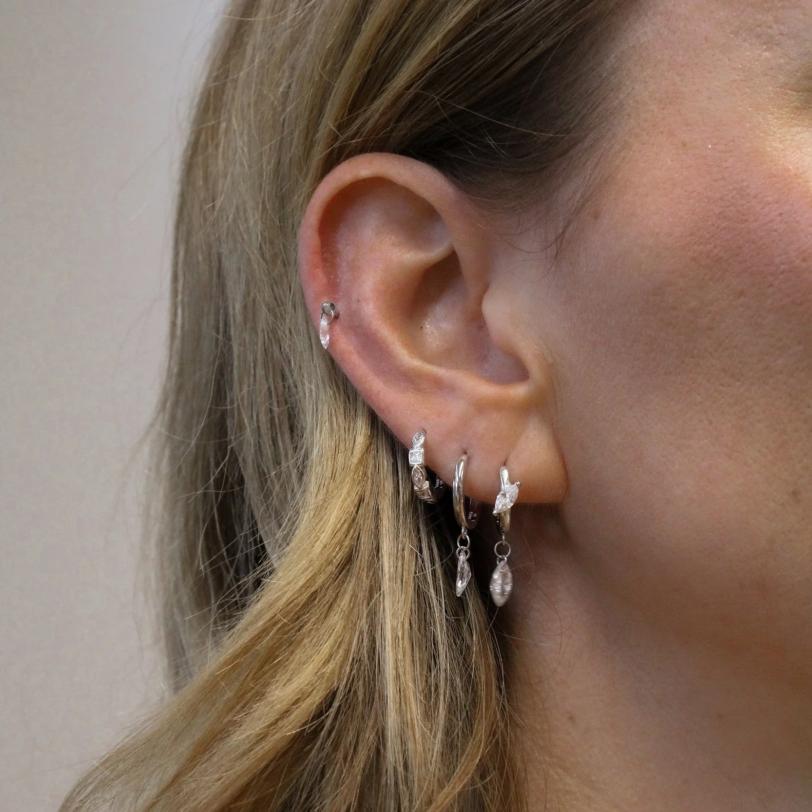 Ice Drip flatback Silver - Image 2