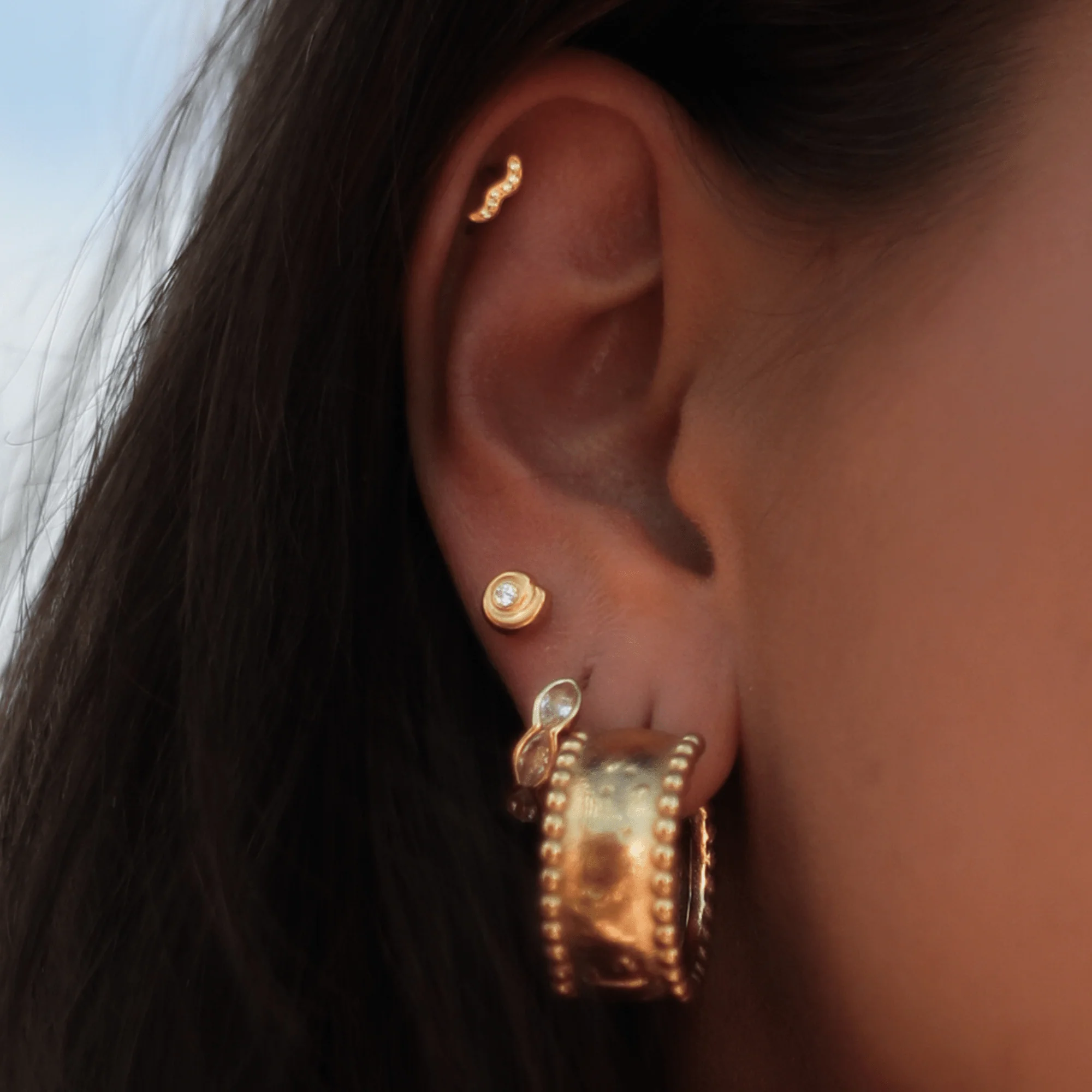 Nautilus Flatback Clear Gold - Image 3