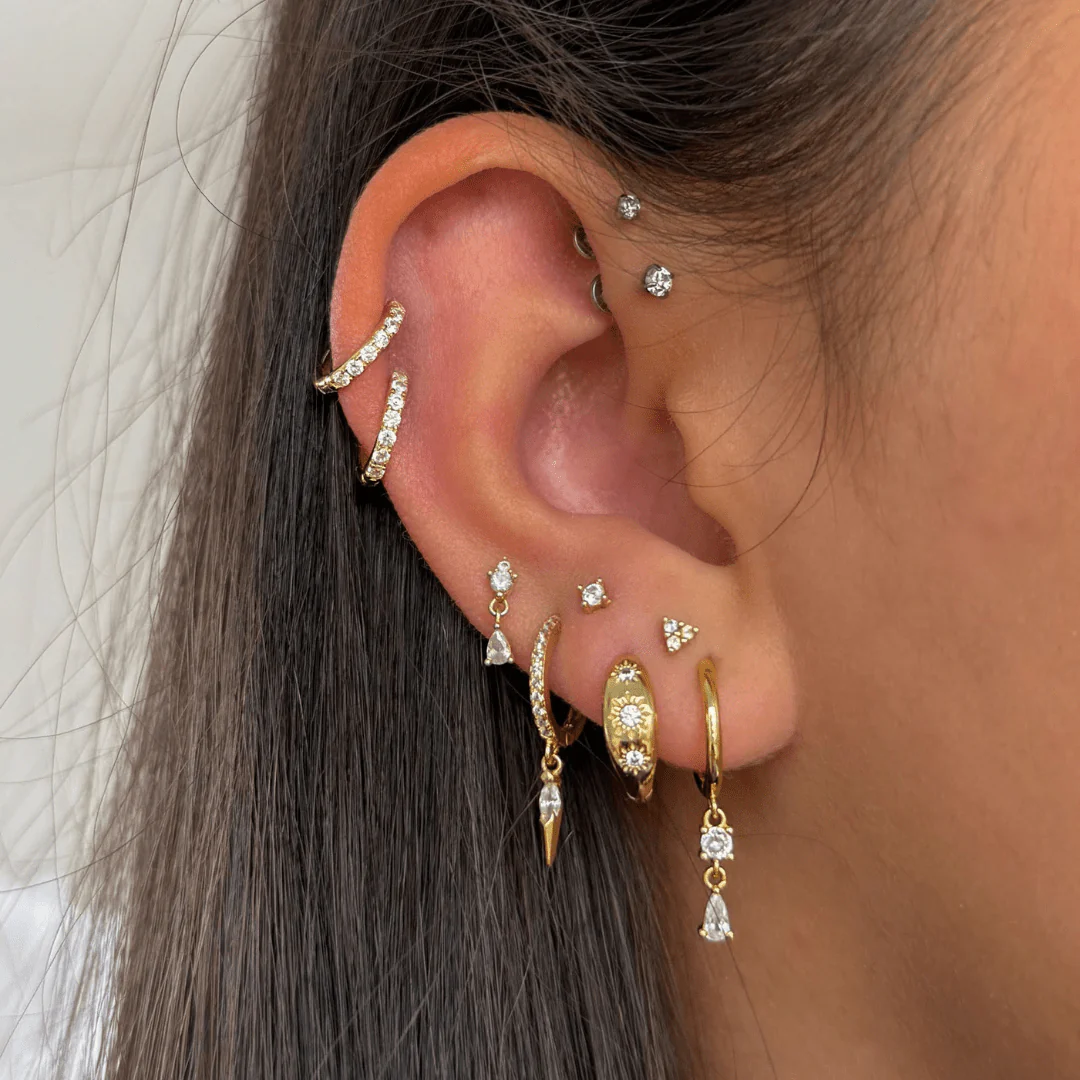 Small Solitaire flatback Gold - Image 4